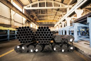 metallic-pipes-warehouse-rows-metal-pipes-industrial-warehouse